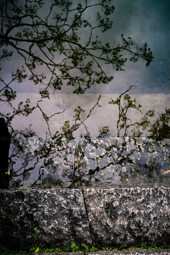 Steps down into oblivion in a canal running through the Bikan Historical Quarter, Kurashiki, Japan | © Matt Giraud Photography
