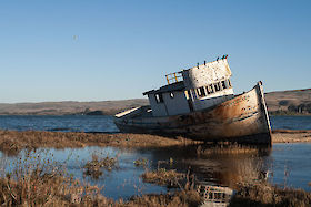 Shipwreck on the edge of Tomales Bay, Inverness, California | © Matt Giraud Photography
