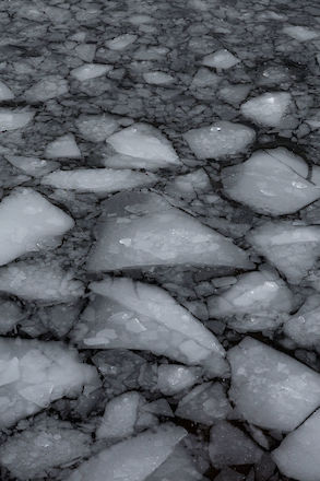 Sheets of ice breaking apart on Odell Lake, Oregon | © Matt Giraud Photography