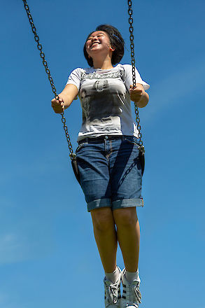 Swing set joy, part of a series for Safe Routes Partnership | © Matt Giraud Photography
