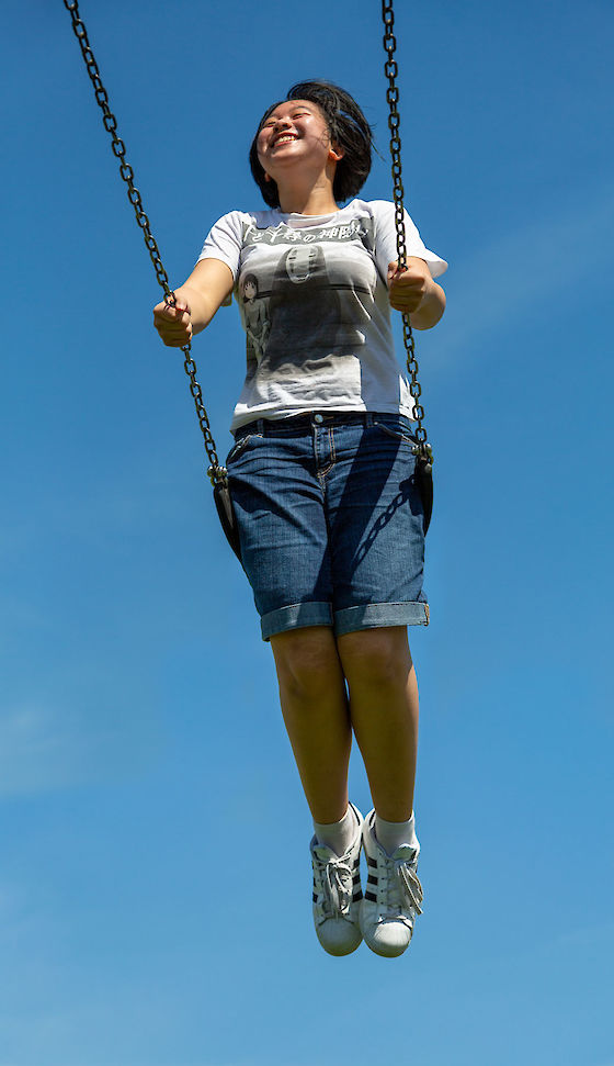 Swing set joy, part of a series for Safe Routes Partnership | © Matt Giraud Photography