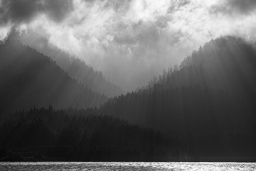 Light wrestles through turbulent clouds in the Columbia Gorge | © Matt Giraud Photography